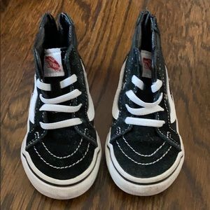 Vans high top toddler shoes